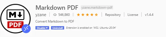 VSCode Markdown PDF